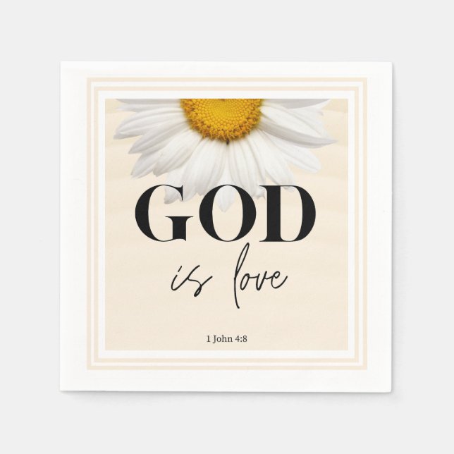 Servilleta De Papel Bible verse Floral scripture  (Anverso)