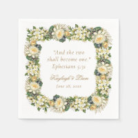 Biblia blanca floral contra Boda cristiano