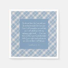 Servilleta De Papel Biblia personalizable Verse Isaiah 41:10, 13