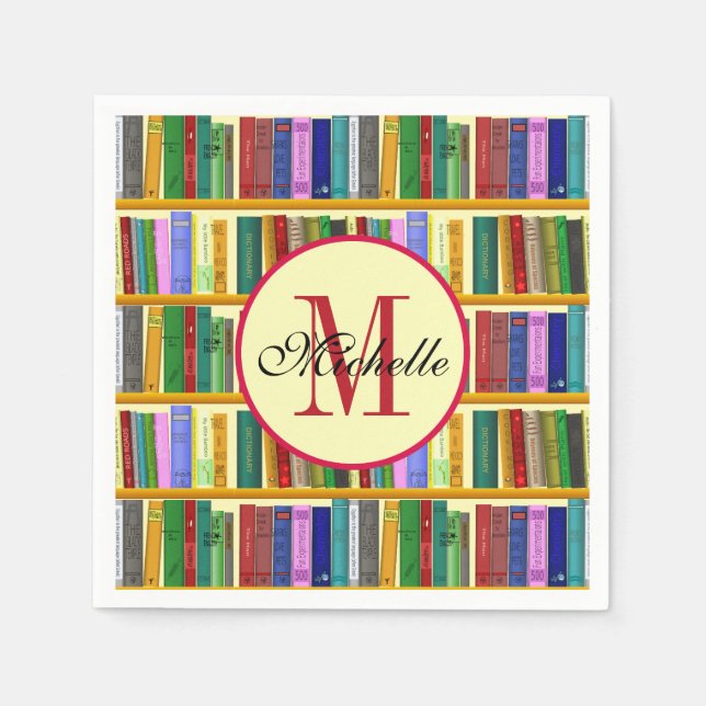 Servilleta De Papel Biblioteca para genio. Libros para estudiantes int (Anverso)