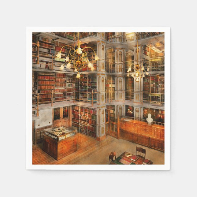 Servilleta De Papel Biblioteca - Un clásico literario de 1905 (Anverso)