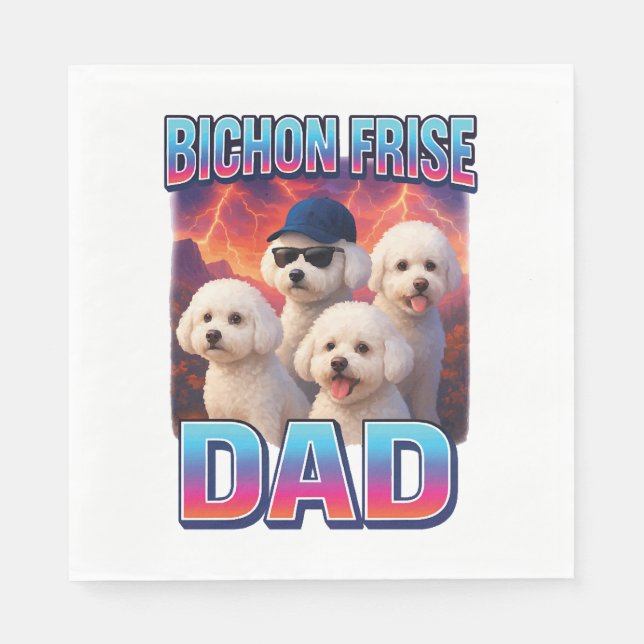 Servilleta De Papel Bichon Frise (Anverso)
