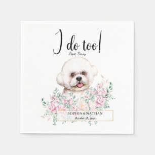 Servilleta De Papel Bichon Frise Dog Boda Cocktail Napkins
