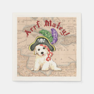 Servilleta De Papel Bichon Frise Pirate