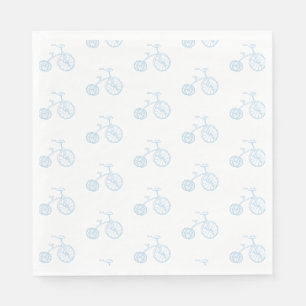 Servilleta De Papel Bicicleta azul