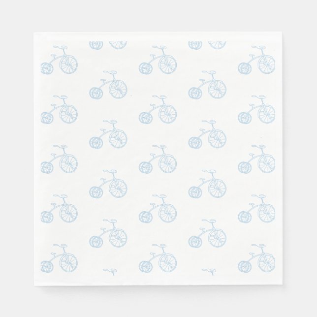 Servilleta De Papel Bicicleta azul (Anverso)