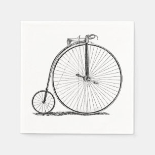 Servilleta De Papel Bicicleta de rueda alta Penny Farthing