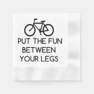 Servilleta De Papel Bicicleta entre piernas