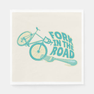Servilleta De Papel Bicicleta Fork in the road Funny