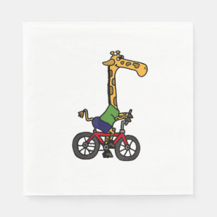 Servilleta De Papel Bicicleta Guay Giraffe Riding