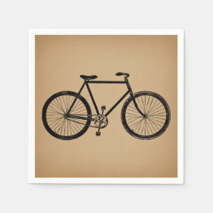 Servilleta De Papel Bicicleta Ilustracion Bicicleta Vintage Bicicleta 