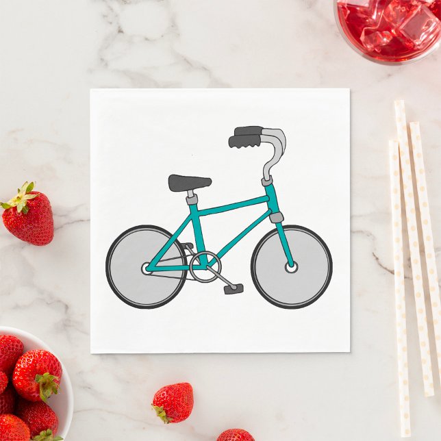 Servilleta De Papel Bicicleta Retro Azul Simple Bicicleta (Subido por el creador)