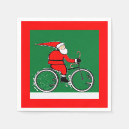 Servilleta De Papel Bicycle Cycling Christmas Holiday