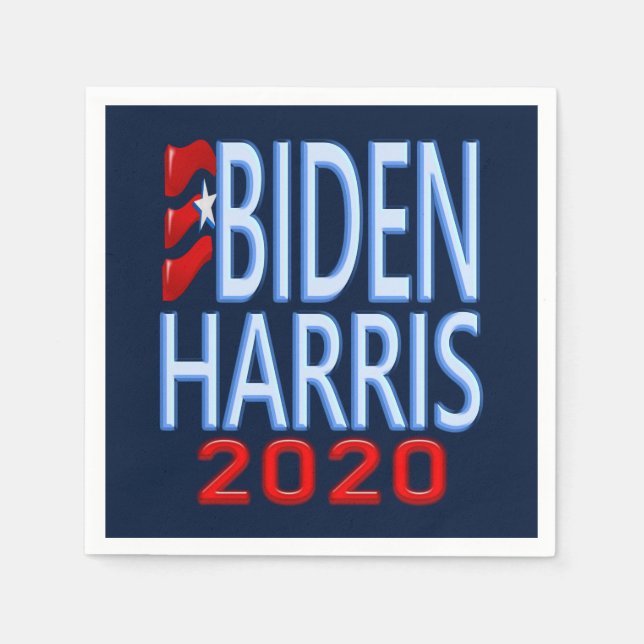 Servilleta De Papel Biden Harris, Fiesta de Elecciones 2020 (Anverso)