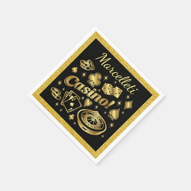 Servilleta De Papel Bienes Fiestas de Napkins Fiesta del Casino (Borde)