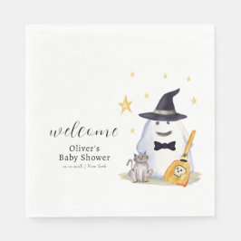 Servilleta De Papel Bienvenida a Baby Shower de pequeño novio pequeño