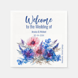 Servilleta De Papel 💍 bienvenida Cornflowers y Lavender