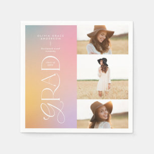 Servilleta De Papel Bienvenida de un posgrado con fotografía múltiple 