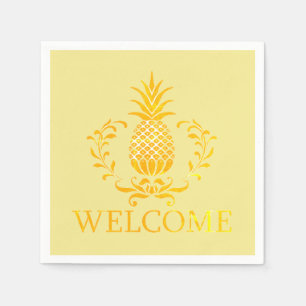 Servilleta De Papel Bienvenida elegante de piña