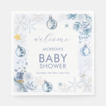Bienvenida Fiesta de Baby Shower de Flor de Copo d