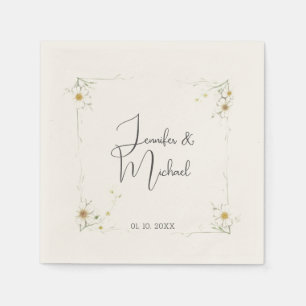 Servilleta De Papel Bienvenida minimalista moderna Boda