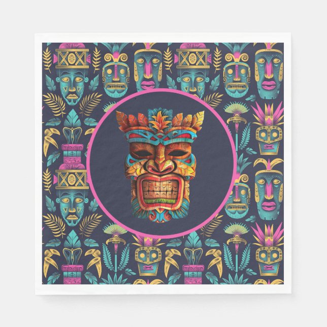 Servilleta De Papel Bienvenido a la fiesta hawaiana (Anverso)