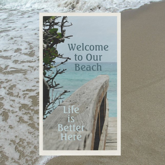 Servilleta De Papel Bienvenido a Our Beach Life is Better Here (Subido por el creador)