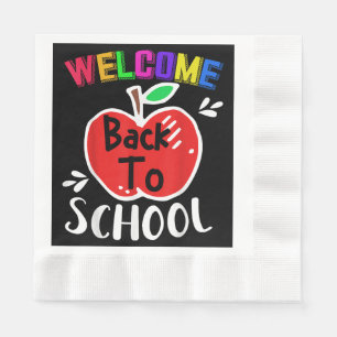 Servilleta De Papel Bienvenido De Nuevo A La Escuela De Profesores Gra