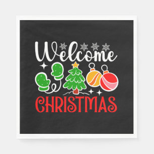 Servilleta De Papel Bienvenido Navidad