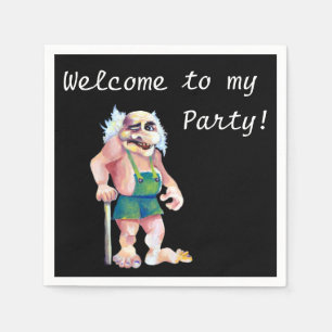 Servilleta De Papel Bienvenidos A Mi Fiesta - Ogre Escandinavo