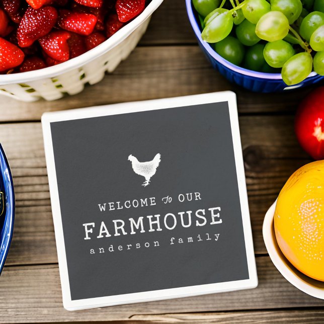 Servilleta De Papel Bienvenidos a nuestro campo de cultivo Pollo Rústi (Subido por el creador)