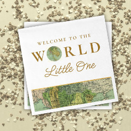 Servilleta De Papel Bienvenidos al Baby Shower World Little One Travel