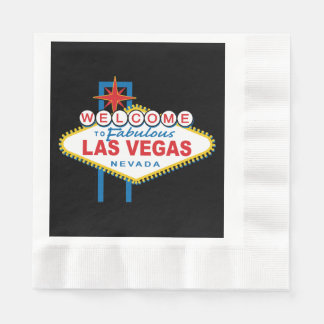 Servilleta De Papel Bienvenidos al Rótulo de Las Vegas