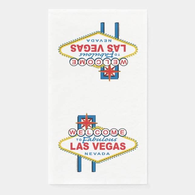 Servilleta De Papel Bienvenidos Al Rótulo Las Vegas (Anverso)
