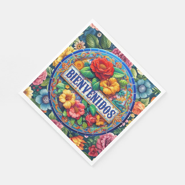 Servilleta De Papel BIENVENIDOS - ¡Qué Bonito! (Esquina)