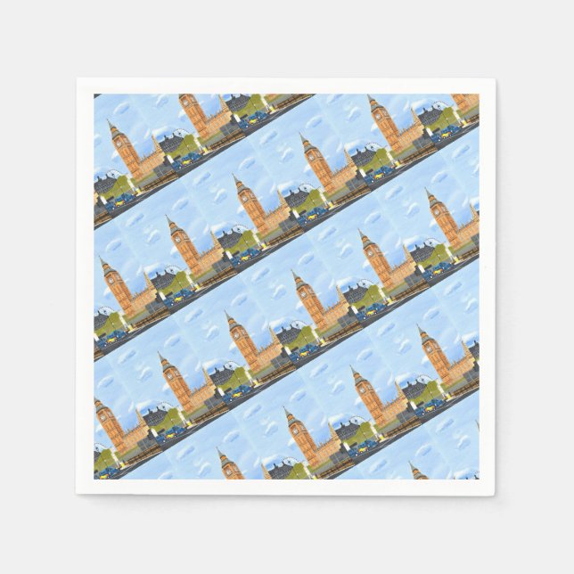Servilleta De Papel Big Ben Paper Napkin (Anverso)