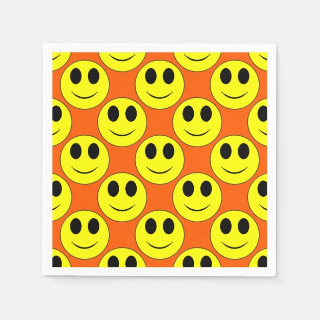 Servilleta De Papel Big Yellow Happy Face (Anverso)