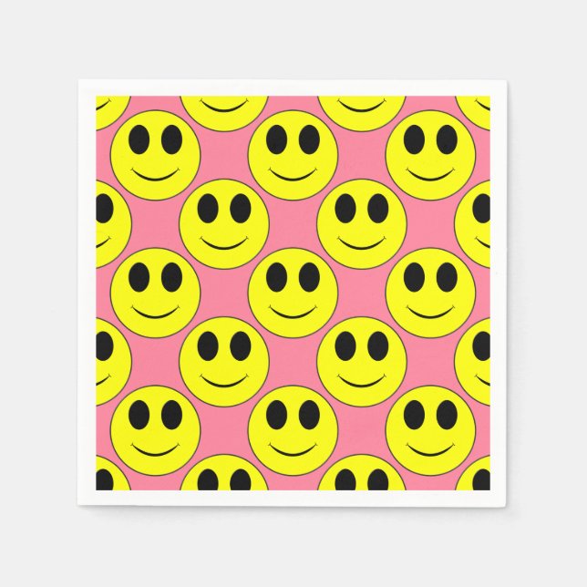 Servilleta De Papel Big Yellow Happy Face (Anverso)