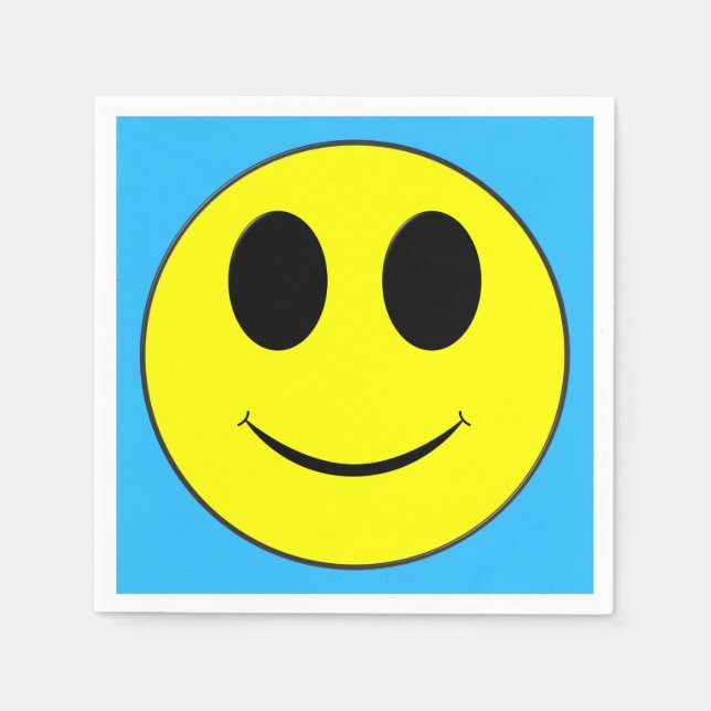 Servilleta De Papel Big Yellow Happy Face (Anverso)
