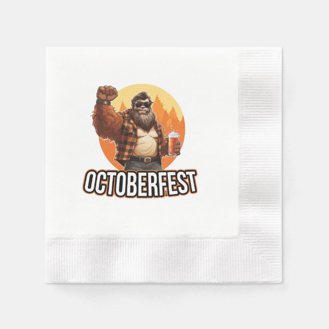 Servilleta De Papel Bigfoot de Oktoberfest  (Anverso)