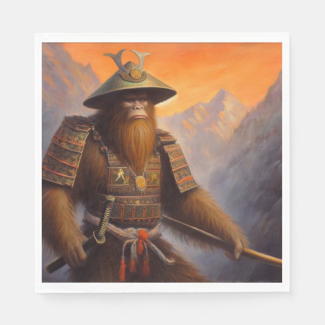 Servilleta De Papel Bigfoot Samurai (Anverso)