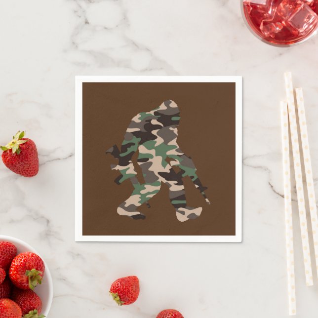 Servilleta De Papel Bigfoot Sasquatch Camo (In situ)