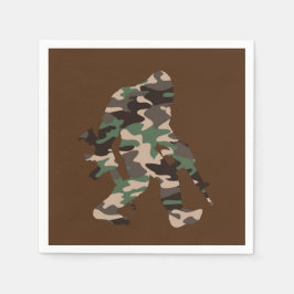 Servilleta De Papel Bigfoot Sasquatch Camuflaje 