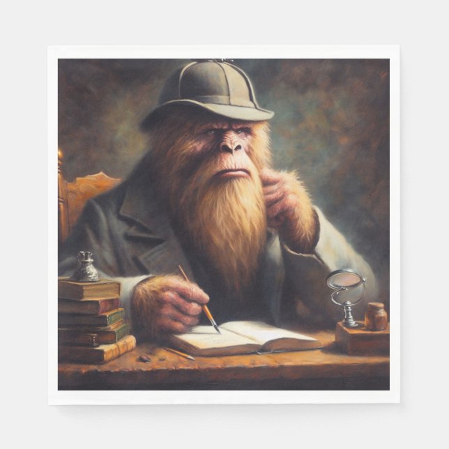 Servilleta De Papel Bigfoot Sherlock Holmes (Anverso)
