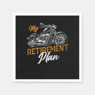 Servilleta De Papel Biker Retrovintage My Retirement Plan Grandpa