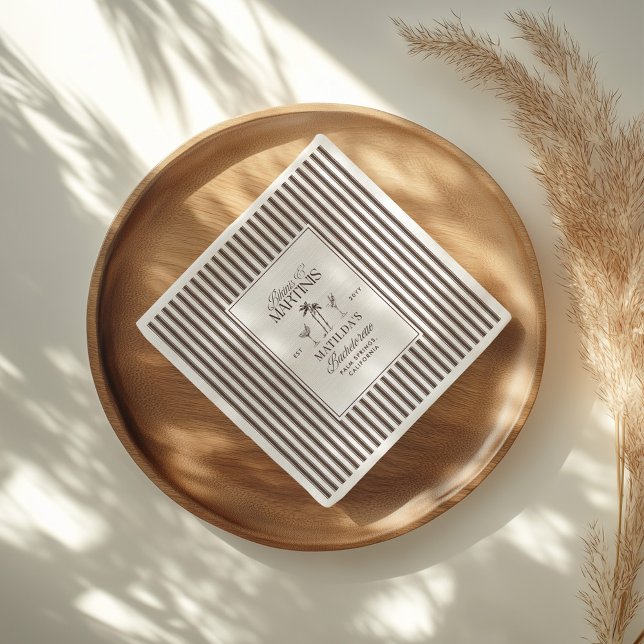 Servilleta De Papel Bikinis y martinis Elegante despedida de soltera v (Subido por el creador)