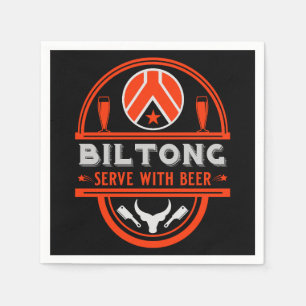 Servilleta De Papel Biltong Y Cerveza