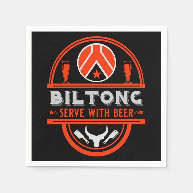 Servilleta De Papel Biltong Y Cerveza (Anverso)