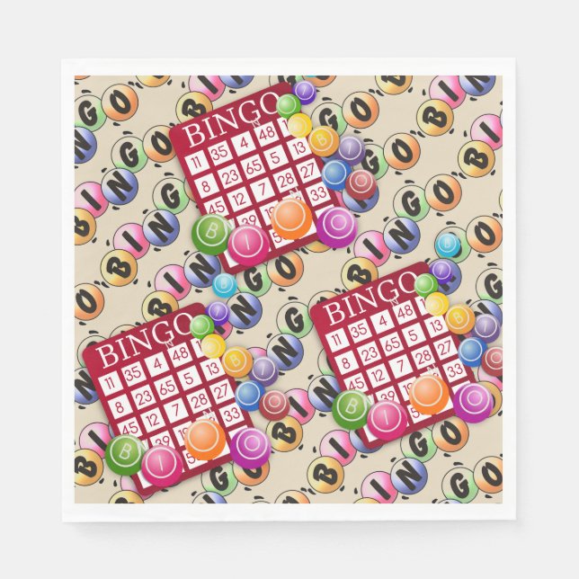 Servilleta De Papel Bingo Fun (Anverso)