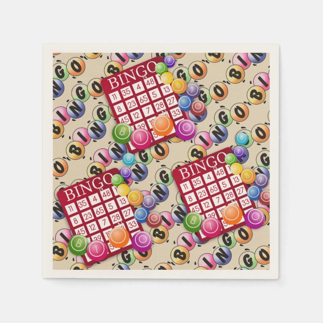 Servilleta De Papel Bingo Fun (Anverso)